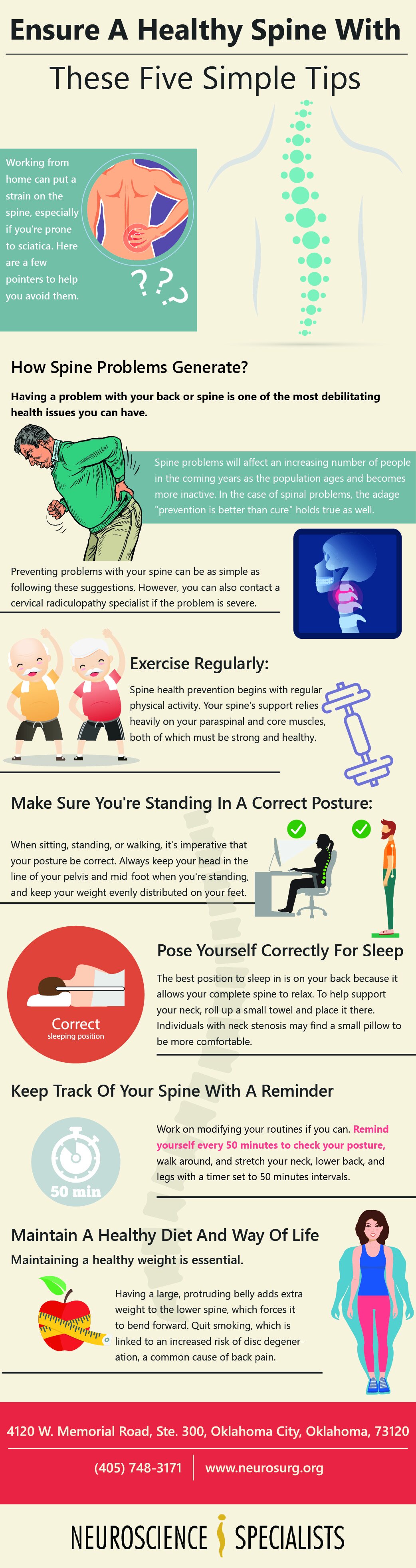 5 Tips for Lumbar Herniated Disc Pain Relief Infographic